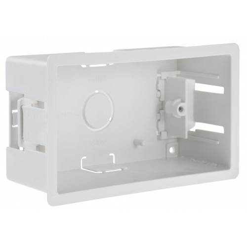Flush Fit 2 Gang plastic Dry Lining Dry Wall Back Box Pattress Extra